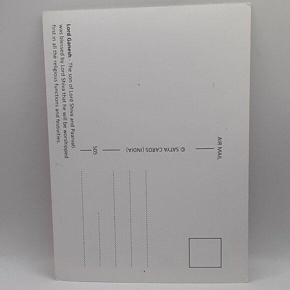 One Free With Tapestry OR Book Ganesh Hindu Satya Card Postcard Photo Frame Art - Picture 4 of 4